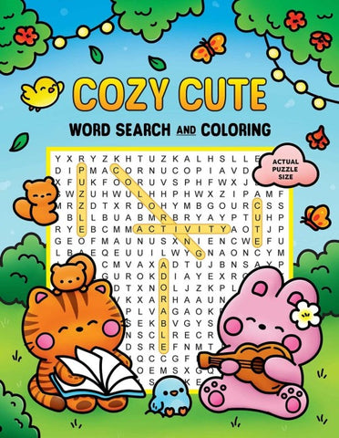 Cozy Cute Word Search and Coloring
