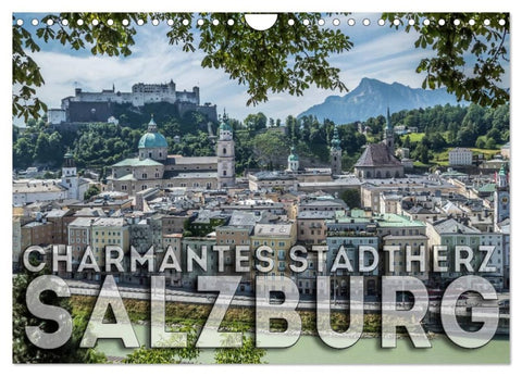 Charmantes Stadtherz SALZBURG (Wandkalender 2026 DIN A4 quer), CALVENDO Monatskalender