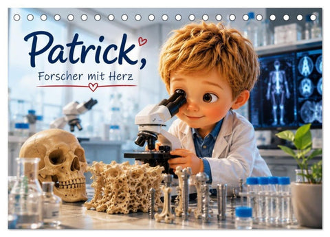 Patrick, Forscher mit Herz (Tischkalender 2027 DIN A5 quer), CALVENDO Monatskalender