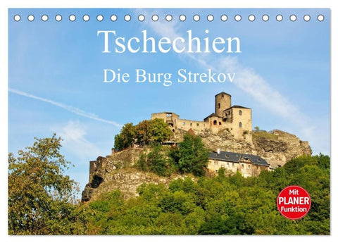 Tschechien - Die Burg Strekov (Tischkalender 2027 DIN A5 quer), CALVENDO Monatskalender