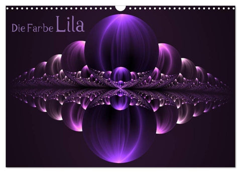 Die Farbe Lila (Wandkalender 2027 DIN A3 quer), CALVENDO Monatskalender