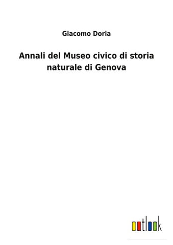 Annali del Museo civico di storia naturale di Genova