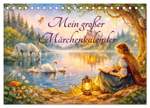 Mein großer Märchenkalender (Tischkalender 2027 DIN A5 quer), CALVENDO Monatskalender