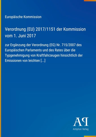 Verordnung (EU) 2017/1151 der Kommission vom 1. Juni 2017