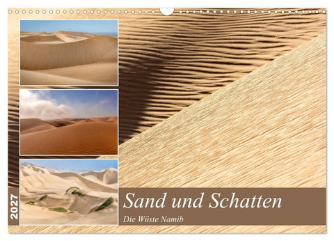 Sand und Schatten (Wandkalender 2027 DIN A3 quer), CALVENDO Monatskalender
