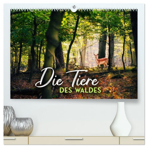 Die Tiere des Waldes (hochwertiger Premium Wandkalender 2026 DIN A2 quer), Kunstdruck in Hochglanz