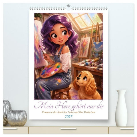 Mein Herz gehört nur dir (hochwertiger Premium Wandkalender 2027 DIN A2 hoch), Kunstdruck in Hochglanz