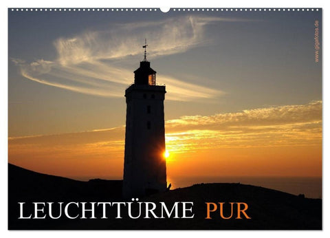 Leuchttürme PUR (Wandkalender 2027 DIN A2 quer), CALVENDO Monatskalender