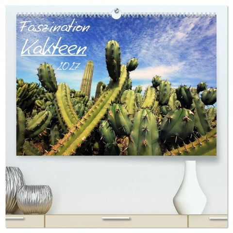 Faszination Kakteen (hochwertiger Premium Wandkalender 2027 DIN A2 quer), Kunstdruck in Hochglanz