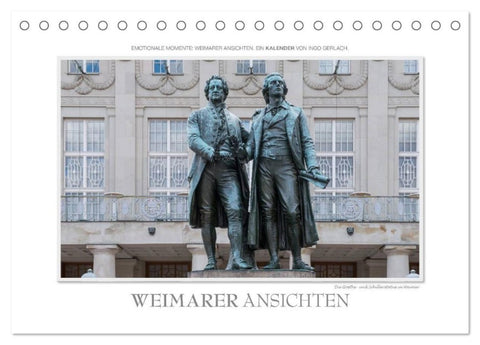 Emotionale Momente: Weimarer Ansichten. (Tischkalender 2027 DIN A5 quer), CALVENDO Monatskalender