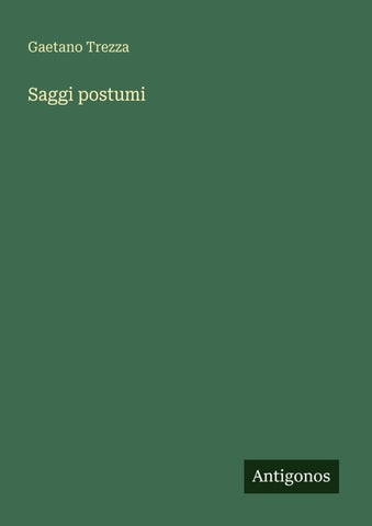 Saggi postumi