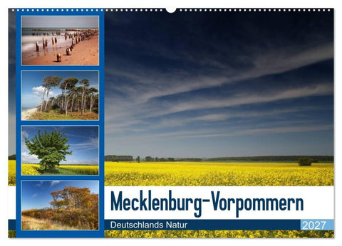 Mecklenburg-Vorpommern (Wandkalender 2027 DIN A2 quer), CALVENDO Monatskalender