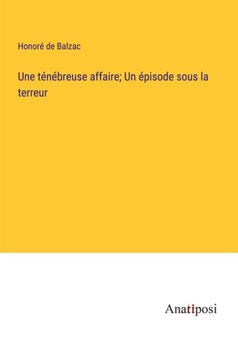 Une ténébreuse affaire; Un épisode sous la terreur