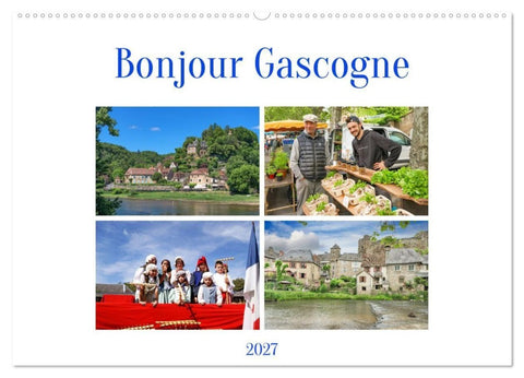 Bonjour Gascogne (Wandkalender 2027 DIN A2 quer), CALVENDO Monatskalender
