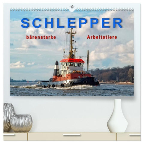 Schlepper - bärenstarke Arbeitstiere (hochwertiger Premium Wandkalender 2027 DIN A2 quer), Kunstdruck in Hochglanz