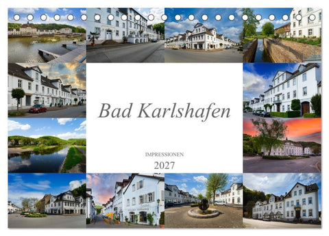 Bad Karlshafen Impressionen (Tischkalender 2027 DIN A5 quer), CALVENDO Monatskalender