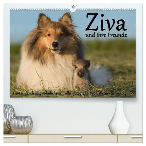 Ziva und ihre Freunde (hochwertiger Premium Wandkalender 2027 DIN A2 quer), Kunstdruck in Hochglanz