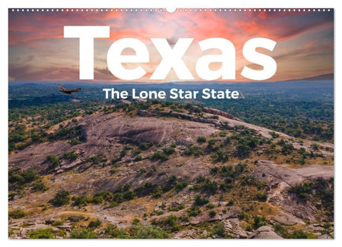 Texas - The Lone Star State (Wandkalender 2027 DIN A2 quer), CALVENDO Monatskalender