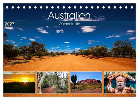 Outback Life - Australien (Tischkalender 2027 DIN A5 quer), CALVENDO Monatskalender