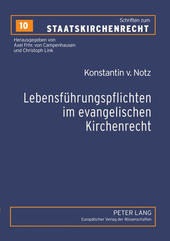 Lebensführungspflichten im evangelischen Kirchenrecht