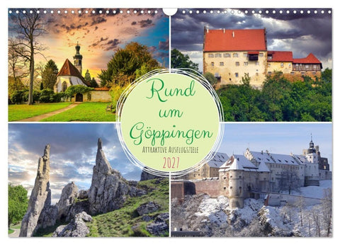 Rund um Göppingen (Wandkalender 2027 DIN A3 quer), CALVENDO Monatskalender