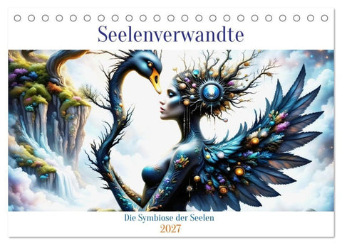 Seelenverwandte - Die Symbiose der Seelen (Tischkalender 2027 DIN A5 quer), CALVENDO Monatskalender