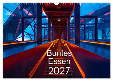 Buntes Essen 2027 (Wandkalender 2027 DIN A3 quer), CALVENDO Monatskalender