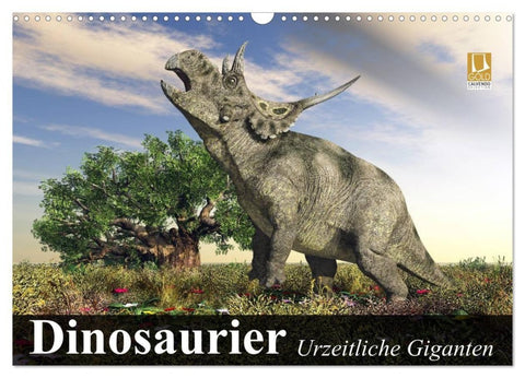 Dinosaurier. Urzeitliche Giganten (Wandkalender 2027 DIN A3 quer), CALVENDO Monatskalender