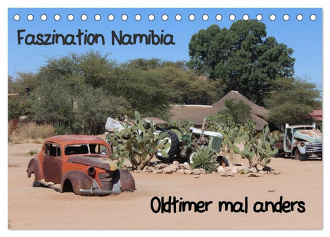 Faszination Namibia - Oldtimer mal anders (Tischkalender 2027 DIN A5 quer), CALVENDO Monatskalender
