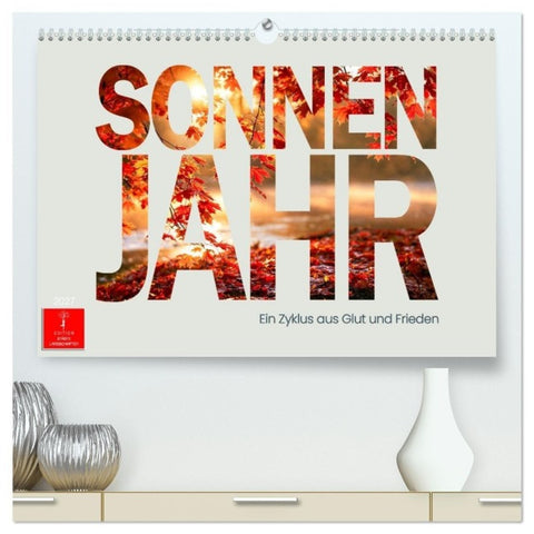 Sonnenjahr (hochwertiger Premium Wandkalender 2027 DIN A2 quer), Kunstdruck in Hochglanz