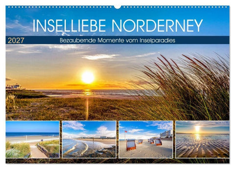 INSELLIEBE NORDERNEY (Wandkalender 2027 DIN A2 quer), CALVENDO Monatskalender