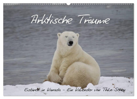 Arktische Träume - Eisbären in Kanada (Wandkalender 2027 DIN A2 quer), CALVENDO Monatskalender
