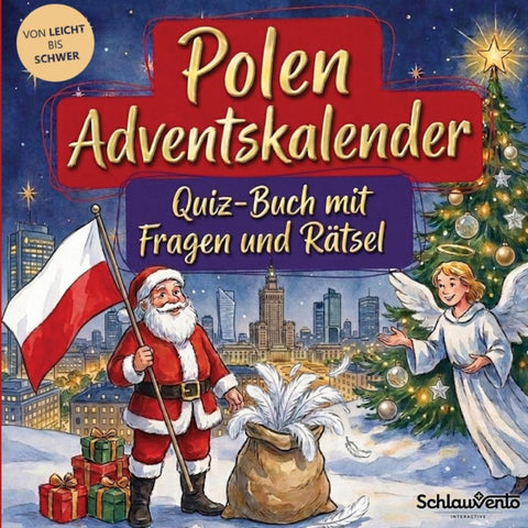 Polen-Adventskalender: Quiz-Buch mit Fragen und Rätsel