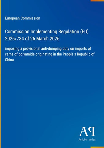 Commission Implementing Regulation (EU) 2026/734 of 26 March 2026