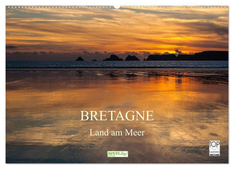 Bretagne - Land am Meer (Wandkalender 2026 DIN A2 quer), CALVENDO Monatskalender