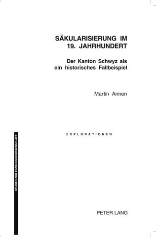 Säkularisierung im 19. Jahrhundert