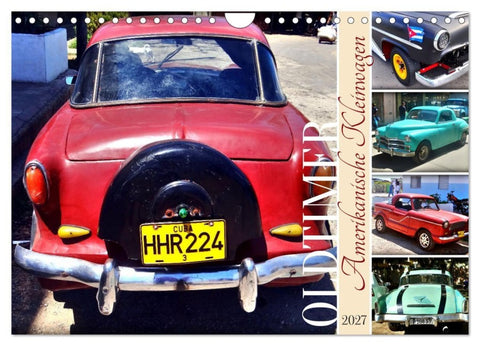 Amerikanische Kleinwagen - Oldtimer (Wandkalender 2027 DIN A4 quer), CALVENDO Monatskalender