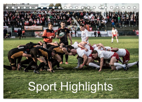 Sport Highlights (Tischkalender 2026 DIN A5 quer), CALVENDO Monatskalender