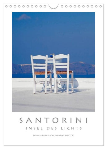 SANTORINI - INSEL DES LICHTS (Wandkalender 2026 DIN A4 hoch), CALVENDO Monatskalender