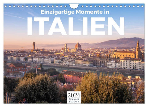 Einzigartige Momente in Italien. (Wandkalender 2026 DIN A4 quer), CALVENDO Monatskalender