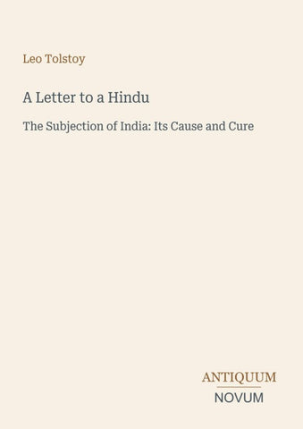 A Letter to a Hindu