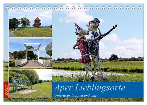 Aper Lieblingsorte (Tischkalender 2027 DIN A5 quer), CALVENDO Monatskalender