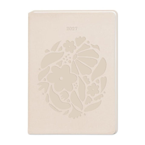 Terminplaner Lederlook 2027 Beige