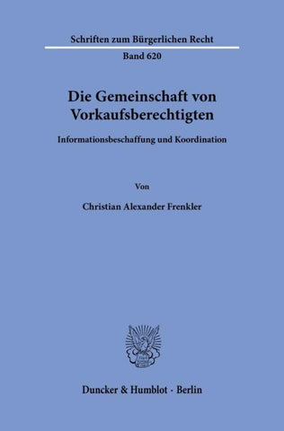 Die Gemeinschaft von Vorkaufsberechtigten