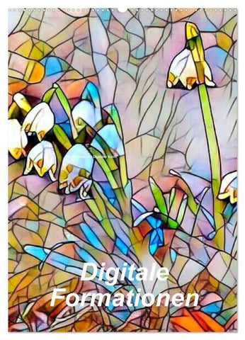 Digitale Formationen (Wandkalender 2027 DIN A2 hoch), CALVENDO Monatskalender
