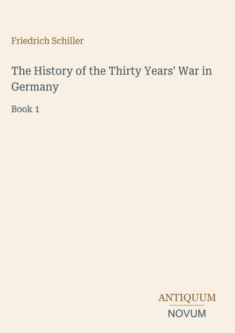 The History of the Thirty Years' War in Germany