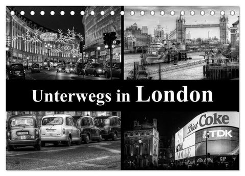 Unterwegs in London (Tischkalender 2027 DIN A5 quer), CALVENDO Monatskalender