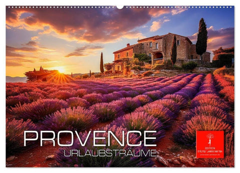 Provence Urlaubsträume (Wandkalender 2027 DIN A2 quer), CALVENDO Monatskalender