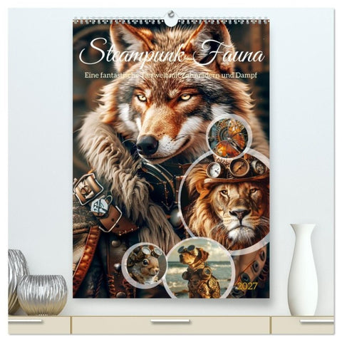 Steampunk Fauna (hochwertiger Premium Wandkalender 2027 DIN A2 hoch), Kunstdruck in Hochglanz