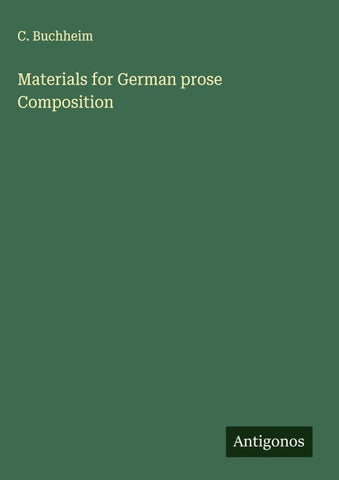 Materials for German prose Composition